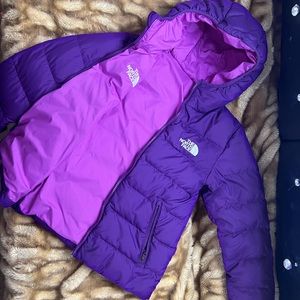 Girls Reversible North Face Jacket